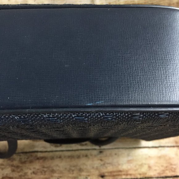 Vintage 1950's Crown Lewis Navy Small Handbag Purse - Picture 5 of 9